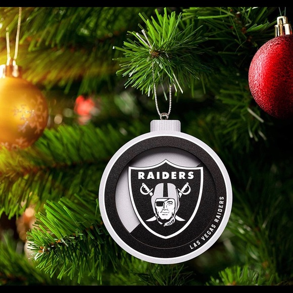 Las Vegas Raiders 3-D Series Logo Ornament - Picture 1 of 4